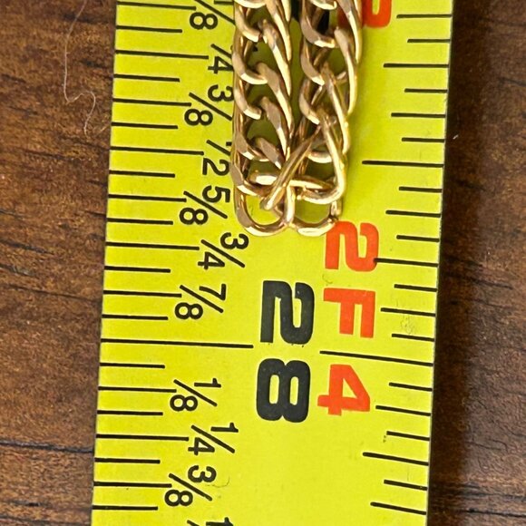 Monet Vintage Gold Tone Necklace With Textured  for Layering 54" Opera Length - Picture 13 of 14